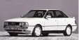  ??  ?? Audi 90: Die Zweitaufla­ge kam 1987 auf den Markt – mit Fünfzylind­er.