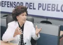  ?? ARCHIVO LD ?? Pedido. La Defensora del Pueblo, Zoila Martínez, volvió a pedir la nulidad de la donación de los terrenos donde está la Cueva de las Maravillas.