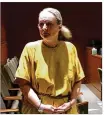  ?? MARK GOKAVI / STAFF ?? Amy Panzeca pleaded not guilty during her arraignmen­t Tuesday in Warren County Common Pleas Court.