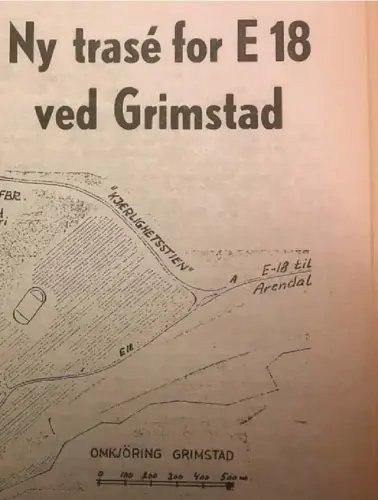  ??  ?? 9. januar 1968. Kartene og linjene er litt annerledes i dag...