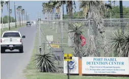  ??  ?? A U.S. Border Patrol truck enters Port Isabel Detention Center in Los Fresnos, Texas.