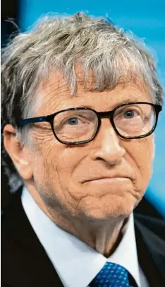  ?? Foto: Gian Ehrenzelle­r, dpa ?? Bill Gates war ein knallharte­r Geschäftsm­ann. Jetzt ist er zum Wohltäter mutiert – und wird plötzlich von einigen Menschen regelrecht gehasst.