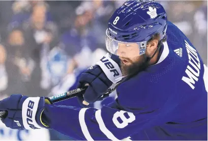  ?? RICHARD LAUTENS TORONTO STAR ?? The physical side comes naturally to Leaf Jake Muzzin, who learned the ropes with the L.A. Kings: “That’s the way we were bred.”