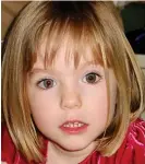  ??  ?? Missing: Madeleine McCann