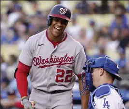  ?? MARK J. TERRILL – THE ASSOCIATED PRESS ?? At age 23, Nationals outfielder Juan Soto, a two-time National League Silver Slugger winner and this year's All-Star Home Run Derby champion, is in his fifth big league season.