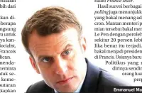  ?? PHILIPPE WOJAZER/REUTERS ?? Emmanuel Macron