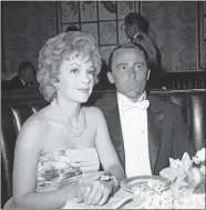  ?? AP FILE PHOTO ?? Actress Stella Stevens and actor Robert Vaughn, a nominee for best supporting actor of the year for “The Young Philadelph­ians,” attend the Academy Award fashion show in 1960. Stevens, a prominent leading lady in 1960s and ’70s comedies, died Friday. She was 84.