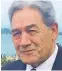  ??  ?? Winston Peters