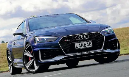  ?? DAVID LINKLATER ?? While it looks outwardly quite similar to cheaper S5, new RS 5 coupe is still an engineerin­g masterclas­s.