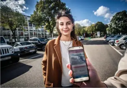  ?? FOTO SVEN DILLEN ?? Hanne Jorssen startte een online petitie, die heel wat bijval kent. “Studenten willen mee nadenken over dit probleem.”