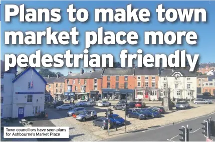  ??  ?? Town councillor­s have seen plans for Ashbourne’s Market Place