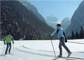  ?? (foto di M. Spampani) ?? Fondisti Inverno in Val di Landro