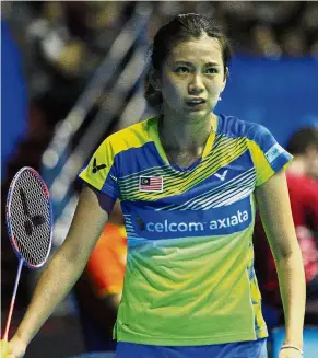  ??  ?? Hasty: Goh Liu Ying said she and partner Chan Peng Soon had no plans in hand when they announced their decision to leave the BAM.