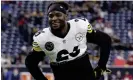  ?? ?? Le'Veon Bell has run for 6,554 yards and 42 touchdowns in his career. Photograph: Michael Wyke/AP