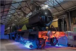 ?? THOMAS BRIGHT/SR ?? Now ensconced in STEAM – Museum of the GWR in Swindon, former National Collection ‘28XX’ No. 2818 is on display during the official handover ceremony on October 16.