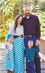  ?? Cal Fire ?? Braden Varney with his wife, Jessica, 5-year-old Malhea and 3-year-old Nolan. Varney was killed Saturday.