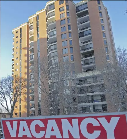  ?? SHAUGHN BUTTS ?? Increased supply in Edmonton in 2016 pushed rental vacancy rates up and rents down.