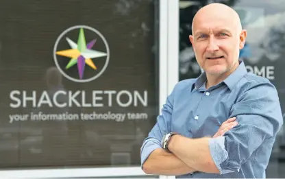  ?? Picture: Dougie Nicolson. ?? Shackleton Technologi­es managing director Steve Ross.