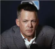  ?? GREGROY BULL — ASSOCIATED PRESS FILE ?? Then-Astros manager A.J. Hinch speaks during Major League Baseball’s winter meetings on Dec. 10, 2019, in San Diego.