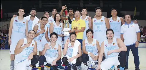  ?? SUNSTAR FOTO / RUEL ROSELLO ?? VISITORS STEAL SHOW. Marinerong Pinoy banked on a strong performanm­ce in the extra time to win the Sinulog Cup invitation­al title.