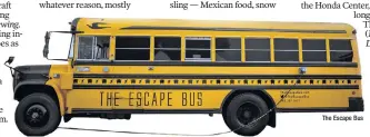  ??  ?? The Escape Bus JUST BUS A MOVE: Solve puzzles in a game to escape the vehicle.