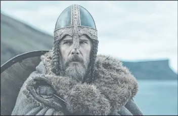  ?? Aidan Monaghan Focus Features ?? Ethan Hawke stars as King Aurvandil in the Viking epic, “The Northman.”