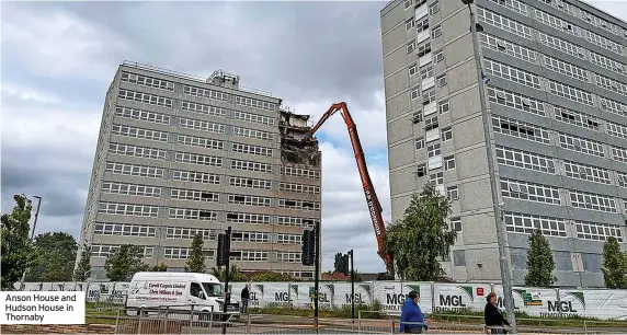  ?? ?? Anson House and Hudson House in Thornaby