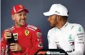  ?? ?? NO LOVE LOST: Vettel and Hamilton