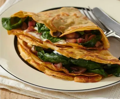  ?? ?? These moreish crêpes contain a good dose of micronutri­ents