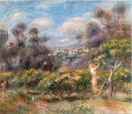  ?? ?? Left: La Cueillette des fruits, 1905, by Renoir.