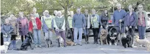  ??  ?? ●» The Samaritans on their fundraisin­g walk