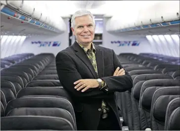  ?? Dean Bicknell/calgary Herald ?? WestJet CEO Gregg Saretsky expects increased revenue from the move to higher-rate premium economy seating.