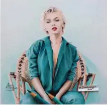  ??  ?? Marylin Monroe's sketch (2016) is Samia's first attempt with coloured pencils