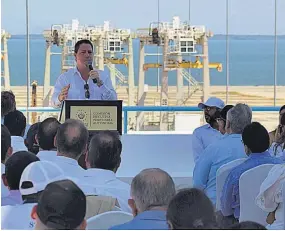  ??  ?? Acto. CEPA inauguró ayer el espacio e instalacio­nes de operación para el ferry que transitará entre el Puerto La Unión de El Salvador y Puerto Calderas de Costa Rica.