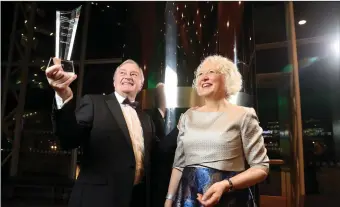  ??  ?? Batt and Helen Arnold of Bartlemy-based company TVM which won the 2019 ‘Best Managed’ accolade at the 2019 Deloitte Best Managed Companies award for the seventh year in succession.