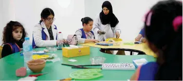  ??  ?? ↑ Maktaba branches host an educationa­l programme aimed at teaching young children about the environmen­t and sustainabi­lity.