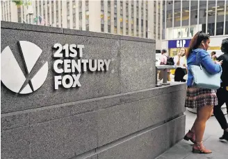  ?? SPENCER PLATT/AFP ?? Disputa. Operação da 21st Century Fox foi alvo de disputa acirrada entre Comcast e Disney