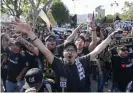  ??  ?? Many Los Angeles FC fans were drawn from the supporter base of Chivas USA. Photograph: Ringo HW Chiu/AP