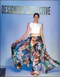  ?? Special to the Democrat- Gazette/ ISRAEL MOJICA ?? The spring 2016 fashions of Conway designer Shonda Ali- Shamaa rock the runway at the Designers Collective show during New York Fashion Week in September. It was Ali- Shamaa’s fi rst time showing in the Big Apple.
