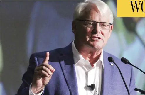  ?? Jim WEllS / PoStmEdia nEWS FilES ?? Former B.C. premier Gordon Campbell, seen last September, is the subject of a Scotland Yard investigat­ion following accusation­s that he groped a worker at the Canadian High Commission to the U.K. when he was Canada’s envoy.