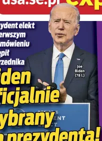  ??  ?? Joe Biden (78 l.)