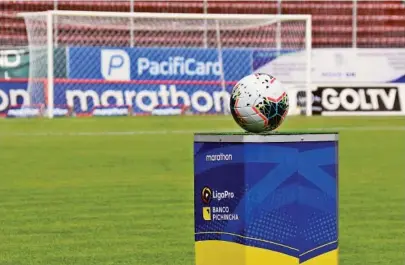  ?? ARCHIVO ?? kEl campeonato ecuatorian­o de fútbol está detenido desde el pasado 14 de marzo, cuando se jugaron los últimos partidos.