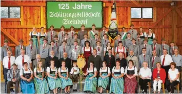  ?? Foto: Albert Niedermeyr, hausdesbil­des, Mering 2018 ?? Die Schützenge­sellschaft Steindorf freut sich bereits auf das Wochenende, an dem das Jubiläum groß gefeiert wird. Der Verein wird 125 Jahre alt.