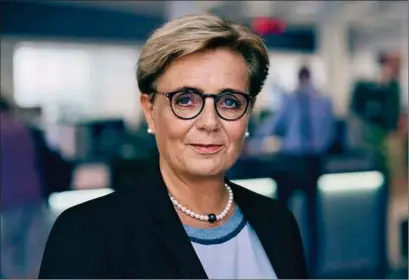  ?? ?? Karen Frøsig, adm. direktør i Sydbank, har stået i spidsen for sit sidste årsregnska­b for banken. Hun kommer i alt til at have praesenter­et 56 regnskaber. Foto: Arkiv