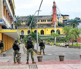  ?? FOTO ?? Líderes de la marcha han hecho denuncias sobre supuestos excesos de la Fuerza Pública.