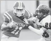  ?? DOUG DURAN/ STAFF ARCHIVES ?? Wide receiver Caleb Coleman, left, is expected to be part of a class ranked as high as 25th nationally.