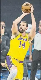  ?? FOTO: AP ?? Marc Gasol, pívot de los Lakers