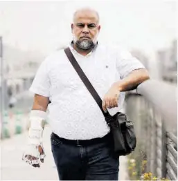  ?? Alba Vigaray ?? El periodista palestino Wael Al-Dahdouh, en Madrid.