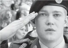  ?? SONY-TRISTAR PICTURES ?? Newcomer Joe Alwyn in Billy Lynn’s Long Halftime Walk.