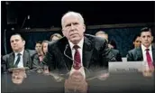  ?? SAUL LOEB/GETTY-AFP ?? John Brennan testifies during a hearing about Russian actions during the 2016 U.S. presidenti­al election.
